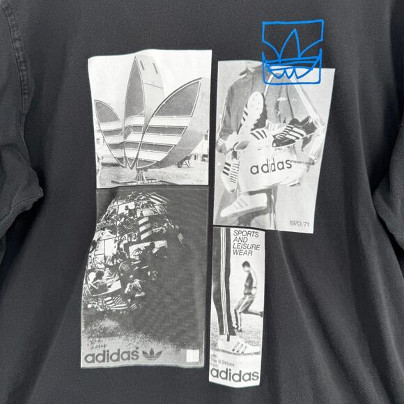 Adidas x Common Memory Long Sleeve T-Shirt Adult‎ Size Medium Black - Picture 4 of 11